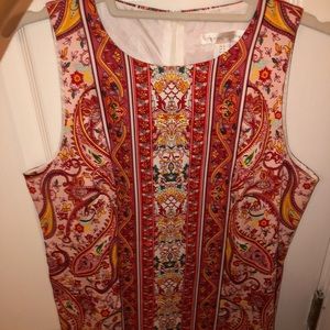 Ornate Paisley Shift Dress